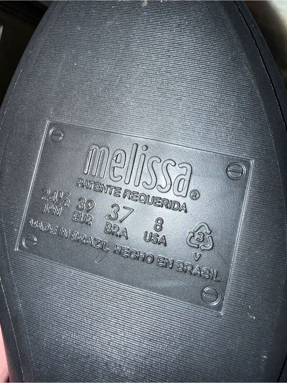 Melissa Doll XIX Women's Black PVC Ballet Flats with Gold Butterflies  8 NEW - Picture 6 of 11